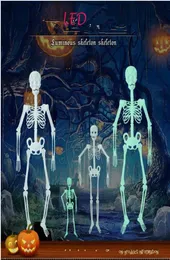 Scheletri luminosi a Luminio di Halloween Props Scheletro fluorescente Bar Haunted House Halloween Costumi di Halloween Decorazioni 15 metri 5704760