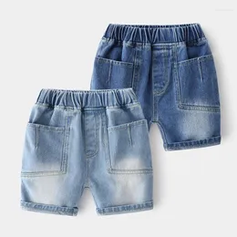 Shorts Boys Sommer Kurzer Jean Denim Baumwolle für Kleinkindjungen Patchwork Kinderkleidung Kleidung Panties Board Hosen kostenlos Schiff