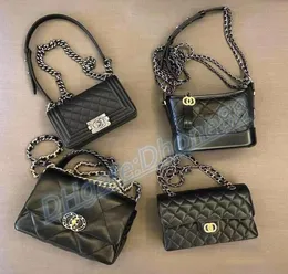 Luksusowy klasyczny 19 CF CLUTA FLUTOM EL TOG Designer Tote Złoty łańcuch makijaż kosmetyczny toaletowa toaleta Kawar skórzany jambsin crossbody torba na ramię hobo hangbag1120399