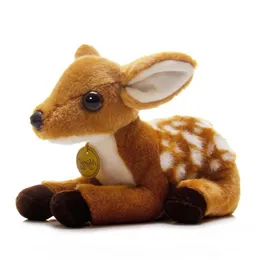 Stuffed Plush Animals Sika Deer High Fidelity Anime Cute Plush Buck Plush Toy Life Animal Simulation Fill Doll Kawai Toy Childrens Gift d240520