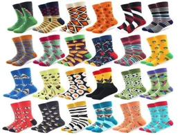 10 PairsLot Men039s Funny Colorful Combed Cotton Happy Socks Multi Pattern Animal Stripe Cartoon Dot Novelty Skateboard Art So87502149863