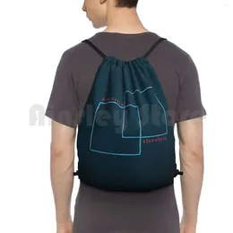 Mochila em outros lugares Pinegrove Capa Bolsa de ginástica Bolsa de ginástica Música à prova d'água San Alt Bands Guitar