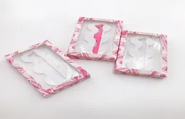3 пары ресниц Box Pink Dollars Package с пинцорами целые драматические пустые ресницы Упаковка 20pcslot Private Label4883541