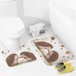 Tappeti da bagno tappeti da bagno set 2 pezzi natura adorabili amanti del riccio