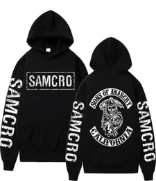 Felpa con cappuccio da uomo Samcro Samcro con cappuccio a doppia facciata streetwear Spring Autumn Autumn Men Womnen Rock Punk Felpa con cappuccio T2211146052094