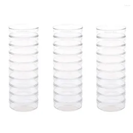 Plates 30 Pack 90 X 15Mm Plastic Dishes Culture Clear Dish For School Laboratories Party