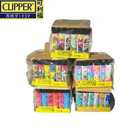 Lighters Clipper Lekerowe szlifierki mini jaśniejsza butanowa latka (24 sztuki) Mens Małe narzędzie Cool Dift Cygarowe akcesoria S24513