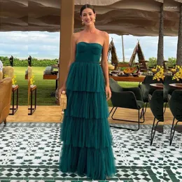 Abiti da festa ksdn formale formale verde a livello senza spalline lunghezza organo maniche sarto elegante abito da sera elegante abito da ballo Fashiom Special