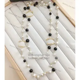 Chanells necklace Luxury Brand Designer Pendants Channel Necklaces Crystal Pearl C Letter gold pattern Choker Pendant Necklace Sweater Chain Jewelry c76