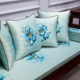 Pillow Peony Bloom Luxury Cover Wurf Kissen 3d Stickerei Cojines Decorativos Para Sofa Farben für Frauen Almofadas