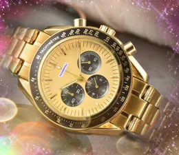 Полнофункциональные мужские часы Spopwatch All Dial Work Top Brand Stainelss Стальная полоса