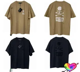 Kith Tshirt Mastermind Japan Tee 2021 Men Kvinnor Överdimensionerade Kith Tops Rainbow Ribbon Cleft Skull Mastermind Kort ärm G11152178702