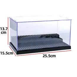 3 Step Dustproof Acrylic Figures City Car Model Collection Display Box Building Block Storage Plexiglass Showcase Kid Toys 240509