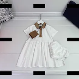 Top Baby Clothing Girl Rock Kids Kids Sommerkleid neues Produkt Polo-Shirt-Designkleid und Unterwäsche komplette Etiketten Größe 80-120 cm März 001