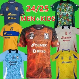 23 24 25 Tigres Uanl Soccer Trikots Heimweg dritter 3. 2024 2025 Mexiko Liga MX Vargas Aquino Pizarro Nicolas Thauvin Gignac Football Shirts 999