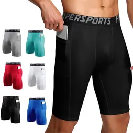 Shorts a compressione uomini Summer Sportswear Collanei di allenamento in palestra Fitness Fitness Pants Short Sports Bottoms Running Shorts Men 240520