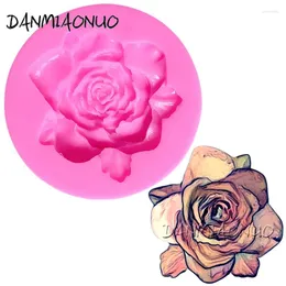 Baking Moulds DANMIAONUO A0108028 Rose Flower Forma De Silicone Para Bolo Cake Mold Silicon Confectionery Tools Soap Making Supplies