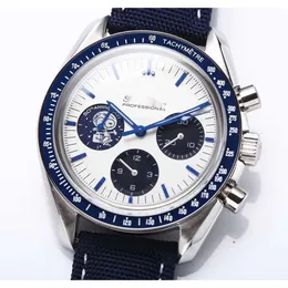 Projektant czterdziestwo męsca mistrz szybkości Omegawatch 5A Wysokiej jakości ruch mechaniczny RelOJ OS Factory Chronograph Menwatch All Diar Work Watchs 7S6Y
