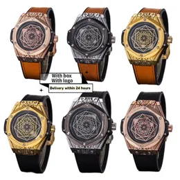Designer Luxury Watch Watches Hochwertige Originalversion, Herren -Automatikuhr mit Gürtel, Sommerschwimmwaterfache Uhr mit Muster, neues Produkt mit Etikett