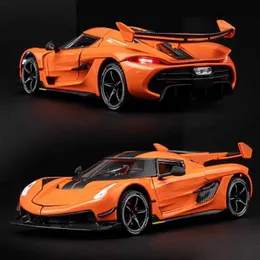 Diecast Model Arabalar 1 24 KOENIGSEGG JESKO Süper Sportcar Minyatürler Alaşımlı Araba Modeli Erkekler İçin Sunuyor Doğum Günü Hediyeleri Y240520FDI2