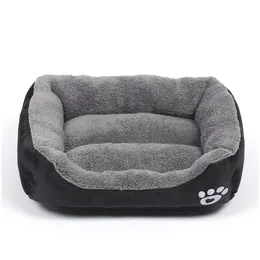 بيس أقلام سرير الحيوانات الأليفة S-3XL لأريكة الكلب الكبيرة متوسطة العش الناعم جرو منزل مقاوم للماء Cat Winter Warm Warm Cushion Drop Dring Dhmlv