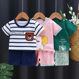 Baby Girl Clothes Boy Childrens Clothing Sets Mädchen Anzug Kostüm Jungen Set Kinder Sommer Babys Kinder Mutter 240425