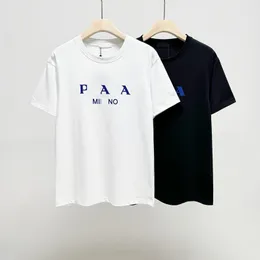 Designer Herren-T-Shirt Das neue Dreieck gedruckte Buchstaben Logo verfügt über eine komfortable 260 g Doppel-Baumwoll-Stoff-Crewneck-Hemd-Hemd-Haikyuum-2xl