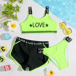 Junge Mädchen Badeanzüge Trunks Fashion Kids Swimwears Kinder Badeanzug Sommer Trunks Style Beach Pool Sport baden drei Stücke Badeanzug