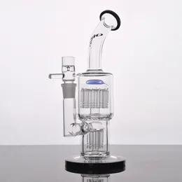 11,4 дюйма Стеклянная кальян бонги с двойной рукой Percs Percs Dab Dab Rigs с 18 -мм соединением