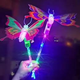 LED -Spielzeuge niedliche und verträumte fünf spitze Feen -Zauberstab -Kinder -Wand -Mädchen -Geburtstagsgeschenke -Party Halloween Prinzessin Rollenspiele Requisiten, die sich beleuchten