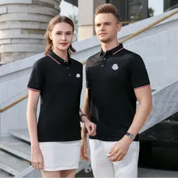 Мода летняя дизайнерская рубашка Polo Mens Womens Luxury Polo Tops Tops Letter Polos вышиваемая футболка для рукавов для гольфа поло
