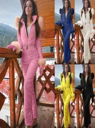 Зимняя куртка Женщины Толстый сноуборд Ski Suit