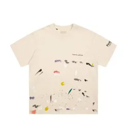 Summer Japan Splash Ink Hand Painted Print T Shirt Men Women Fashion Tee Street Casual Cotton Tshirt8315475