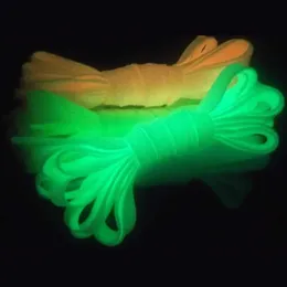 LED giocattoli 1 paio di lacci luminosi scarpe sportive piatte tela telace fluorescenti luminose accessori per giocattoli sportivi alla moda 120 cm S245
