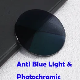 1,56 Antiblau -Licht -Verfärbungslinsen 1,61/1.60 Film Pochromic Brille 1,67 Myopia Presbyopia Aspherical Transition Gray 240514