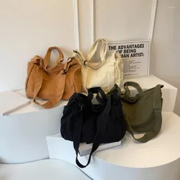 Bola de lona japonesa Crossbody para trabalho diário e estude bolsas de ombro de esteira e74b