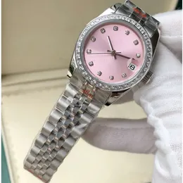 Beobachten Sie den Gold Edelstahl -Männer- und Frauen 2813 -Bewegung Diamond Ring Luxus Uhren hochwertige Frauenwatch -Designer -Uhren