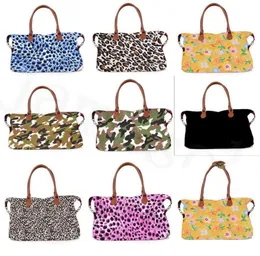 Weekenders Camo obsługuje 17 cali torba na jaskółkę Big Travel Camuflage Animal Tote podwójna torebka lamparta Plaid Floral Print DC301 Bag DC6724879