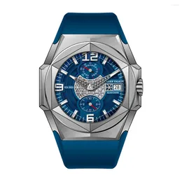 Wristwatches Reef Tiger Men Automatic Watch 43mm Luxury Mechanical Wristwatch Luminous Sapphire Hexagonal Bezel Fashion Dial
