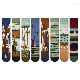 Women Socks Women's Stockings Spring Trends Casual Preppy Style Knee High Female Quality Japanese Cartoon Long Comfy