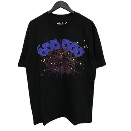 24SS USA Web Number Star Puff Print Overized Tee Skateboard Men T Shirt Women Street Casual Cotton Tshirt 0520