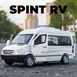 Diecast Model Cars 1 32 Benz Sprinter Alloy MPV Car Model Diecasts Metal Toy Vehicles Car Model Sound and Light Simulation Childrens Toy Gift Y240520QD78