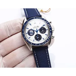 Projektant czterdziestWo męskie mistrz prędkości Omegawatch 5A Wysoka jakość ruchu mechanicznego RelOJ OS Factory Chronograph Menwatch All Diar Watch Watchs 24L3
