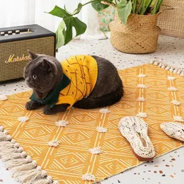 Dywany ręcznie tkane bawełna bohemian lniany dywan dywaniczny dywan geometryczny mata podłogowa sypialnia gobelin dekoracyjny obszar