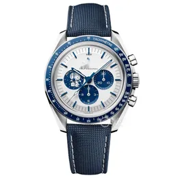 Designer DERSYTwo Herren Watch Speed Master Omegawatch 5A hohe Qualität Mechanische Bewegung Reloj OS Factory Chronograph Menwatch Alle Dialarbeits Uhren R1MW