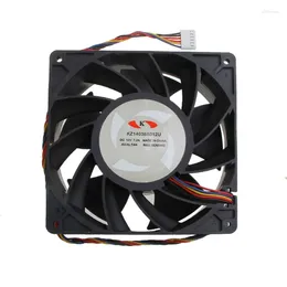 Cabos de computador KZ14038B012U 140mm DC 12V 7.2a Fan de resfriamento 140x140x38mm 6-P Rololamento de esfera 7500 rpm 210cfm de alta velocidade CFM CPU Cooler M22 22 22 22