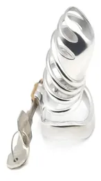 FRRK Gourd Head Design Gage Metal Curved Ring Allenamento SM liscio e confortevole Dispositivo per pene sexy5322957