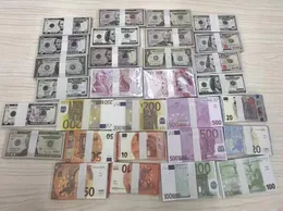 Kostenlose Versandfeiern Lieferungen gefälschter Geld Banknote 10 20 50 100 200 500 Euro Realistische Spielzeugbalken Requisiten Kopie Währung Filmgeld