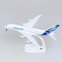 18 -cm Diecast Metal Alloy Airloy Model A380 Prototypowe linie lotnicze samolot samolotu z przekładnią lądującą zabawką do kolekcji