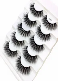 2019 NEW 5 pairs 100 Real Mink Eyelashes 3D Natural False Eyelashes Mink Lashes Soft Eyelash Extension Makeup Kit Cilios mix JKX73089659